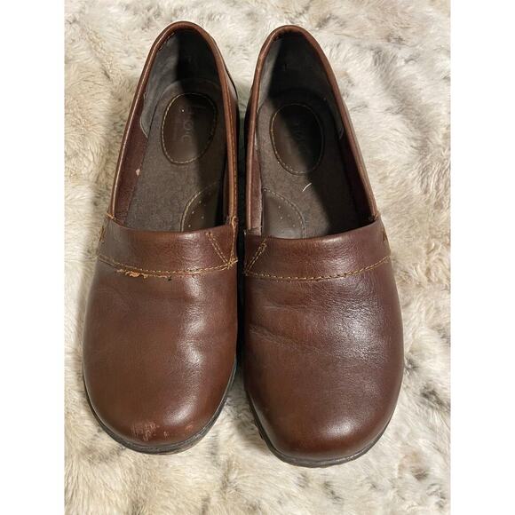 Born Concepts closed brown leather comfort clog size 7M - Picture 1 of 6